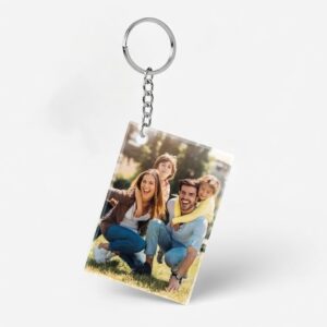 Customised Photo Printed Acrylic Keychain - Personalised Double-Sided Picture Keychain