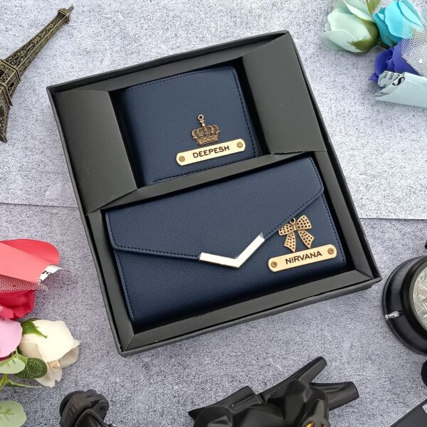 Premium Personalized Mr. & Mrs. Wallet Combo Gift Set