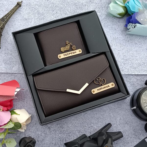 Premium Personalized Mr. & Mrs. Wallet Combo Gift Set