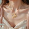 Heart Customized Name Necklace - Personalized Heart Shape Pendant for Her