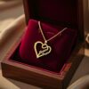 Heart Customized Name Necklace - Personalized Heart Shape Pendant for Her