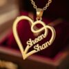 Heart Customized Name Necklace - Personalized Heart Shape Pendant for Her