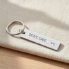 Drive Safe Customised Keychain - Personalised Engraved Message Keychain with Photo/Name