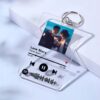 Customised Spotify Music Plate Keychain - Personalised Acrylic Photo Keychain
