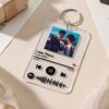 Customised Spotify Music Plate Keychain - Personalised Acrylic Photo Keychain