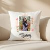 Personalised Happy Birthday Cushion - Custom Photo Printed Soft Pillow with Filler