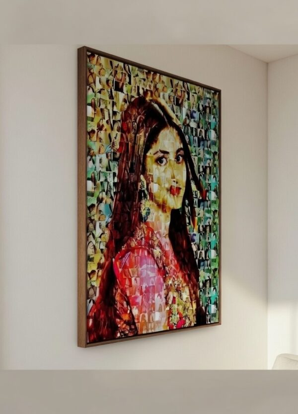 Customised Mosaic Photo Collage Frame - Personalised Premium Wooden Wall Frame