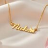 Butterfly Customised Name Necklace - Personalised Aesthetic Butterfly Pendant