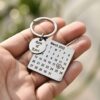 Customised Calendar Keychain - Personalised Special Date Engraved Keychain