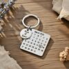 Customised Calendar Keychain - Personalised Special Date Engraved Keychain