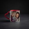 Personalised Heart Handle Mug - Custom Photo Printed Ceramic Coffee Mug