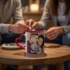 Personalised Heart Handle Mug - Custom Photo Printed Ceramic Coffee Mug
