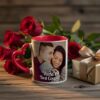 Personalised Heart Handle Mug - Custom Photo Printed Ceramic Coffee Mug
